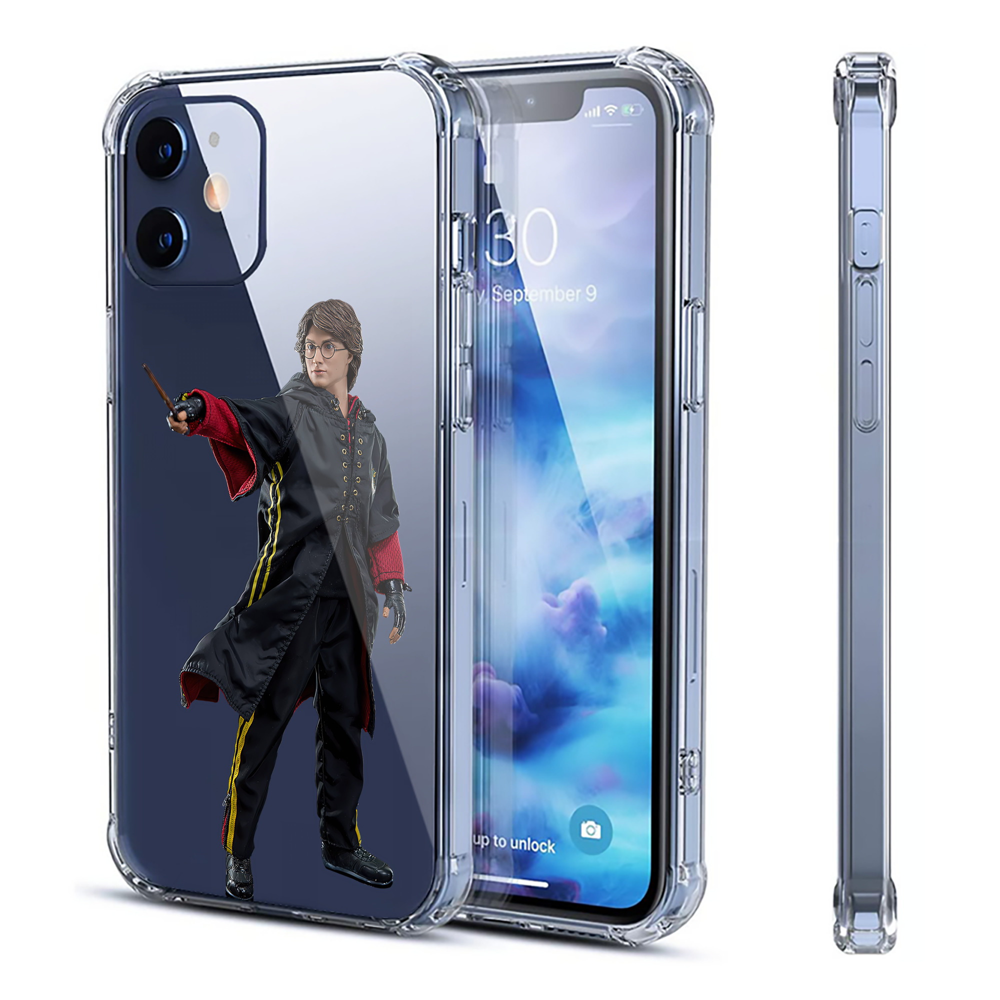 （画像用） Harry Potter ハリー・ポッターシリーズ 【iPhone 12シリーズ対応】透明スマホケース（クリアソフトケース）